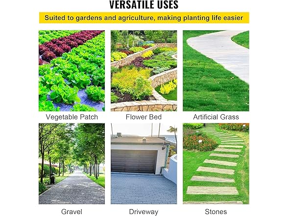 VEVOR Garden Weed Barrier Fabric