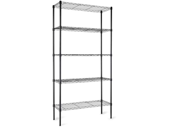 Amazon Basics 5-Shelf Steel Wire Rack Storage