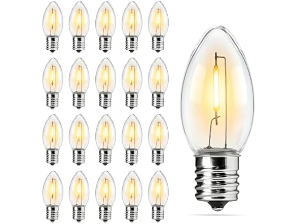 Brightown Brightown 50 Pack C9 LED Christmas Light Bulbs