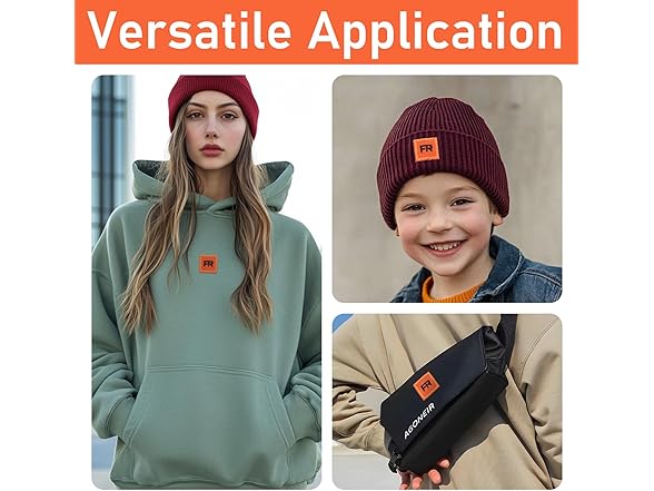 CLINTT 10Pcs FR Iron on Patches, Orange