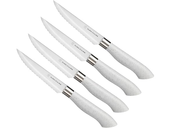 Eco-Friendly 8Pc Micro Serrated Steak Knife Set