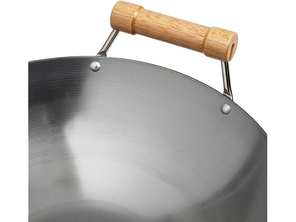 JOYCE CHEN Classic Series 14-Inch Round Bottom Carbon Steel Wok 