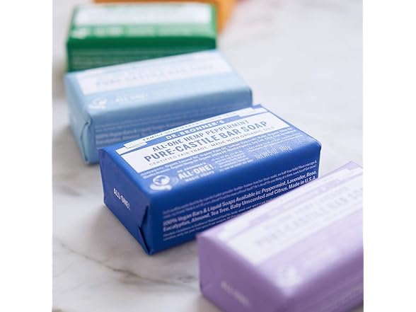 Dr Bronner's Peppermint Bar 5oz 3pk