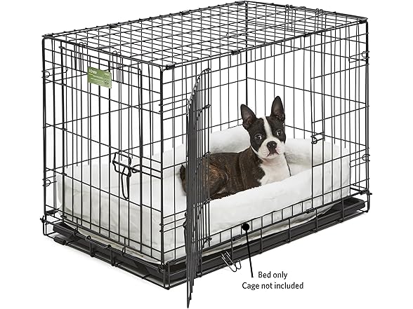 QuietTime Double Bolster Pet Bed - White