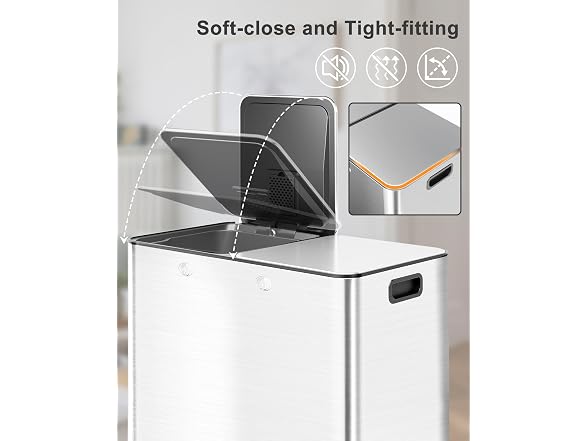 PrecisionAuto 8 Gal Recycling Bin Silver