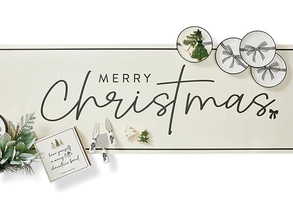 Santa Barbara Design Studio Christmas Disposable Paper Table-Runner
