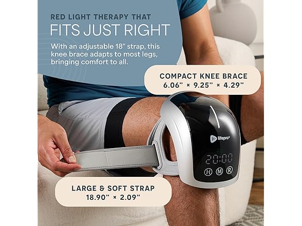 LifePro Pro Light Therapy Knee Massager Heat