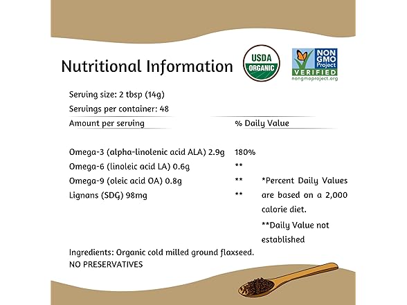 Spectrum Essentials Organic Ground Flaxseed