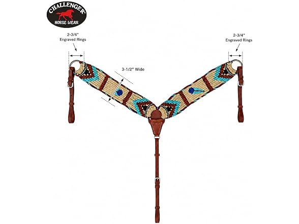 CHALLENGER Western Western 3-1/2" Wide Handw