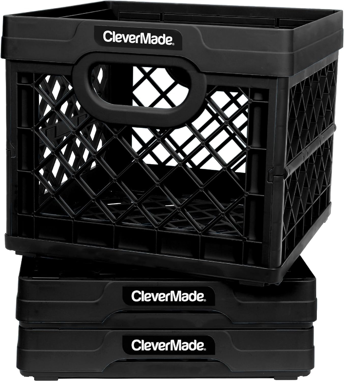 CleverMade Collapsible Milk Crates, 25L (Your Choice) - Gallery 10