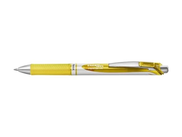 Pentel EnerGel Xm 0.7mm Rollerball - Yellow