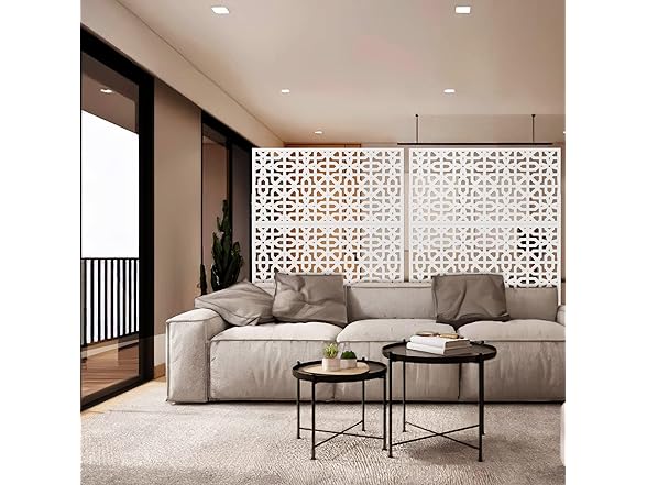 Elevens Metal Privacy Screen White