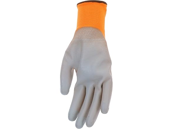MUD 028O  Polyurethane Coating Gloves, Orange