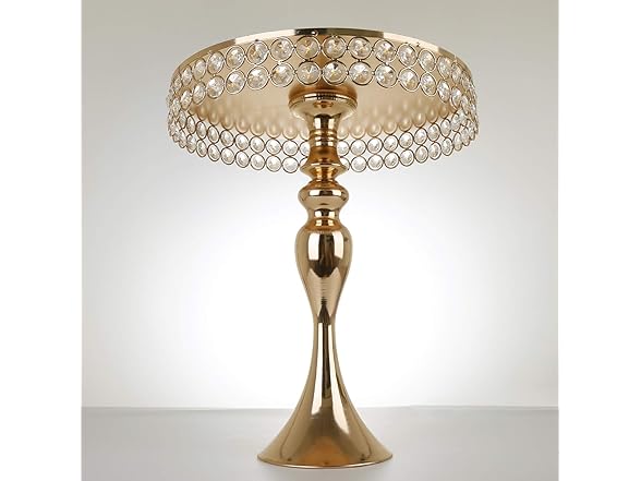 ADOUS HOUSE Crystal Cake Stand, Metal 