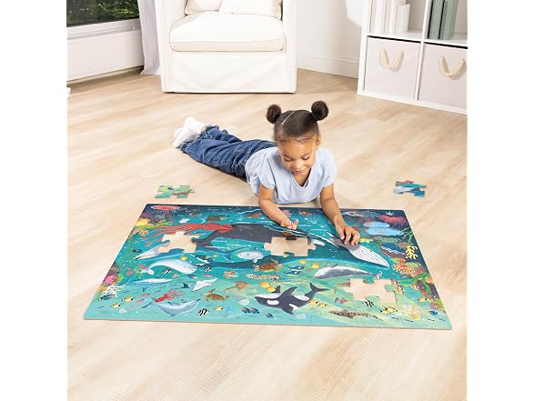 Melissa & Doug Underwater Jumbo Floor Puzzle, 48-Piece