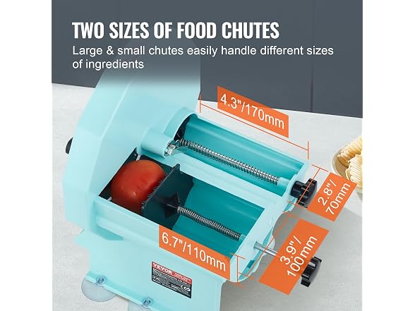 VEVOR Manual Vegetable Fruit Slicer, 0-0.5"/0-12mm