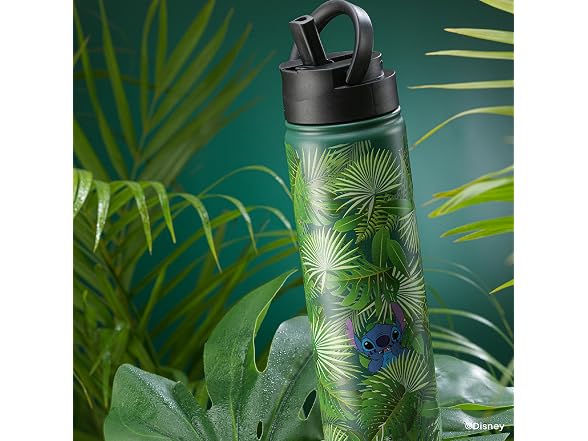 JoyJolt Disney Stitch-a-Boo Stainless Steel Water Bottle 