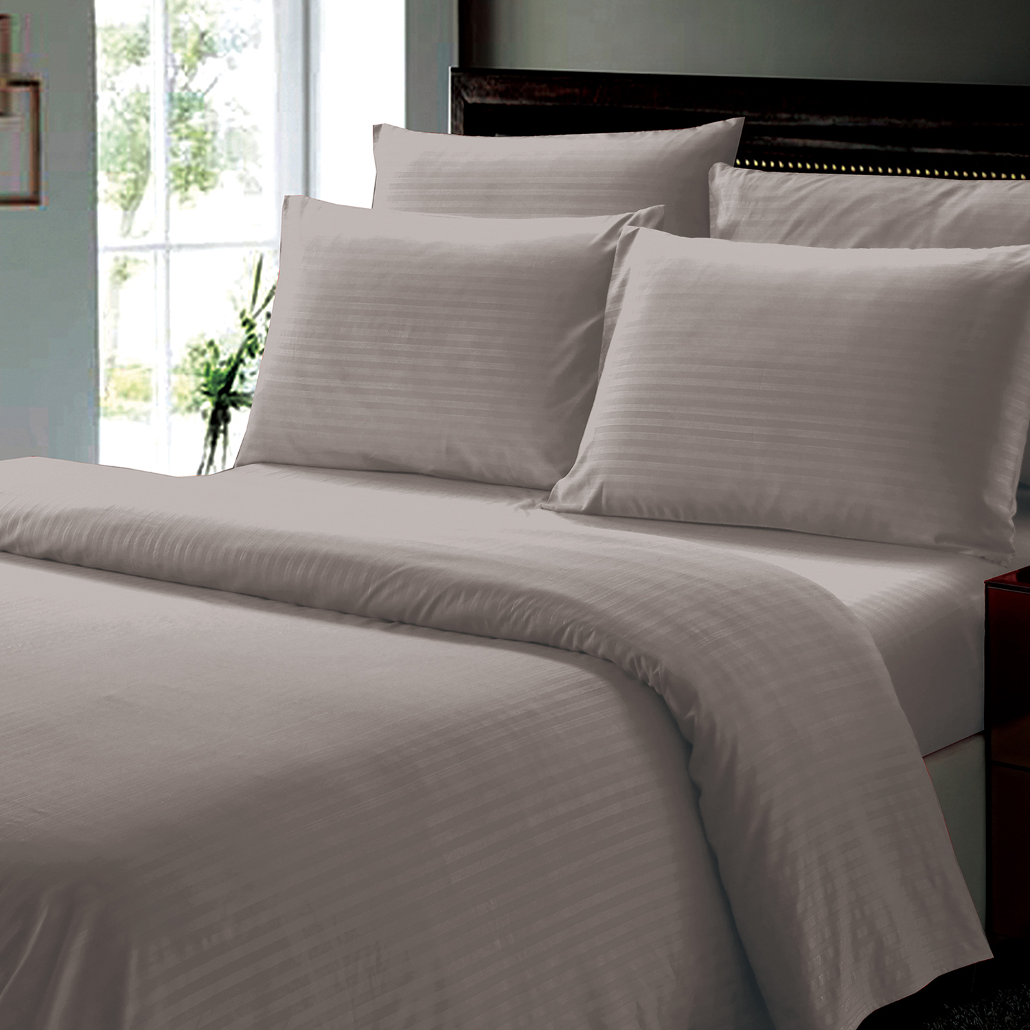 4-Piece Dobby Stripe Bed Sheet Set - Gallery 22