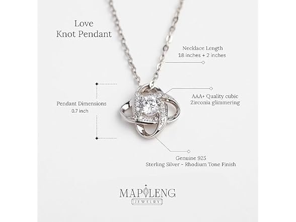 To My Wife Love Knot Necklace