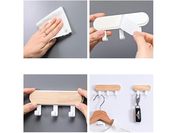White Coat Hook to Single Towel/Robe Clothes,Hook