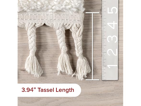 Nuloom Risette Ivory 6 Round Geometric