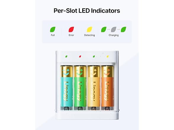 1.5V Rechargeable AA/AAA Charger Bundle