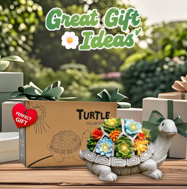 Hakol Solar Garden Outdoor Statue Turtle - Gallery 12