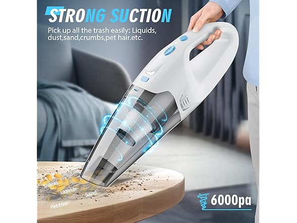 FUOAYOC HandHeld Vacuum Cordless Rechargeable
