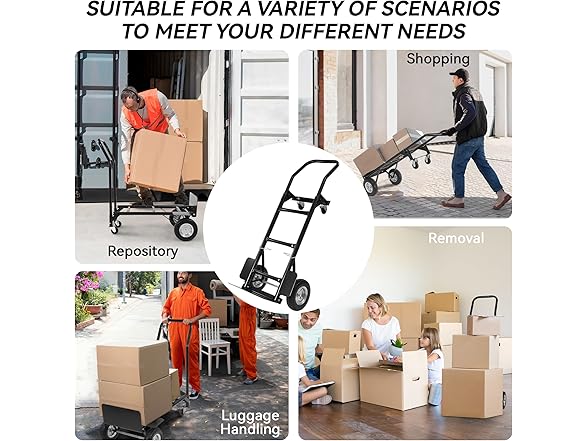 Elevon 2 in 1 Convertible Hand Truck and Cart