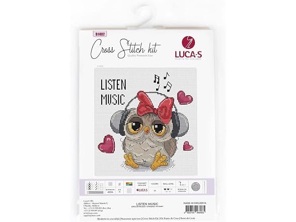 Luca-S Cross Stitch Kit Listen Music, B1402 - Gallery 5