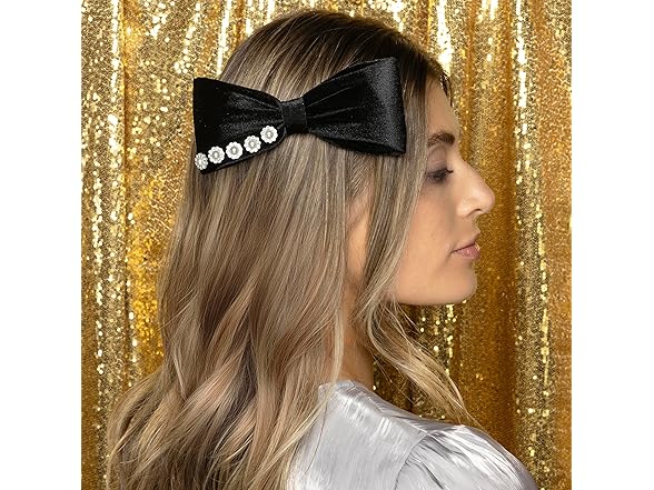 Scunci by Conair Velvet Bow Barrette