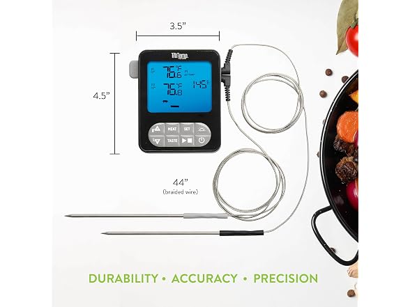 Taylor TruTemp Dual Probe Wired Programmable Thermometer