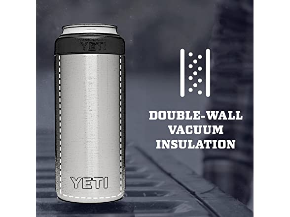 YETI 12 oz Rambler Colster Slim Can, Harvest Red