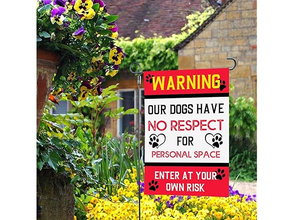 SALUTE LHMUYU Warning Our Dogs Have No Respect