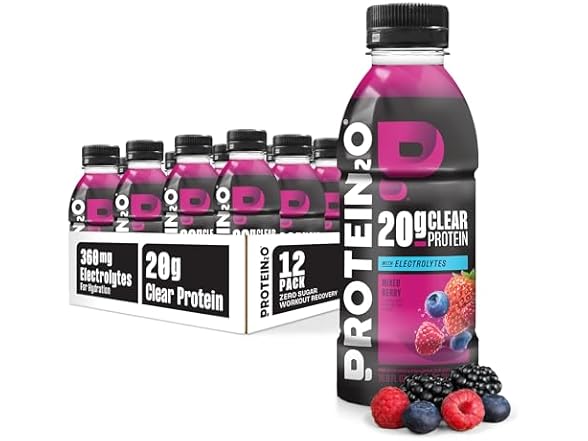 12CT Protein2o Hydration Drink - 2-in-1 Liquid Protein