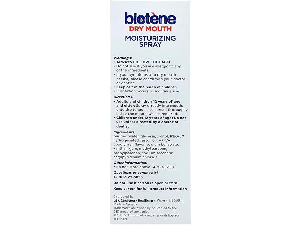 Biotene Gentle Mint Moisturizing Mouth