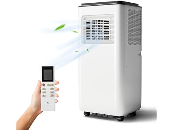 GarveeLife 8,000 BTU Portable AC Cools 350 Sq.Ft