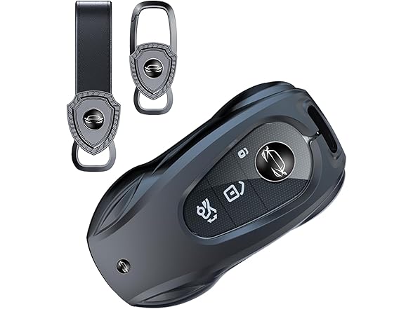 Fajocru  Zinc Alloy Metal Car Key Fob Case for M  