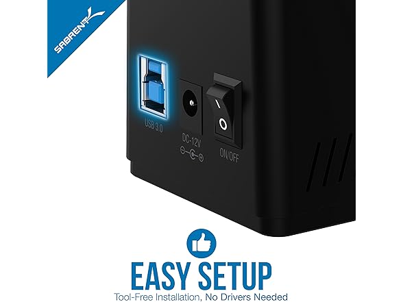 USB 3.0 to SATA External Hard Drive Docking Station