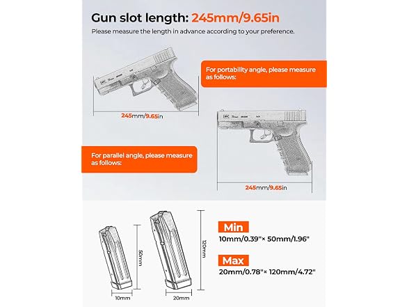 Waterproof Pistol Case 5 Guns 4+1 Layout