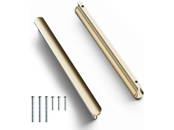 Cobbe Elite 10 Pack Luxurious Brushed Gold Cabinet Pulls