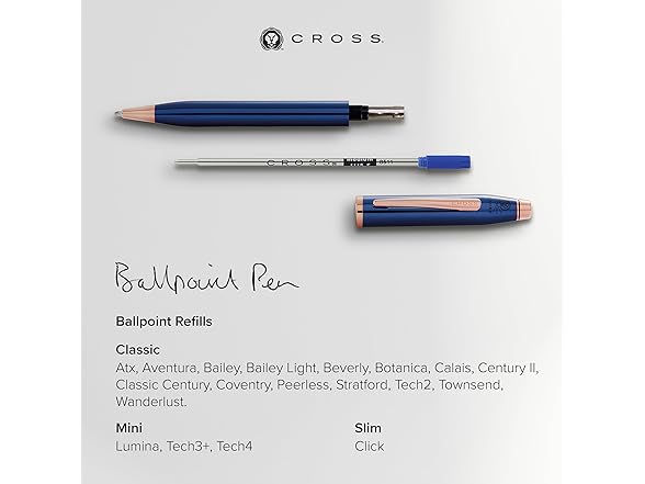 Cross Ballpoint Refill, Medium Black