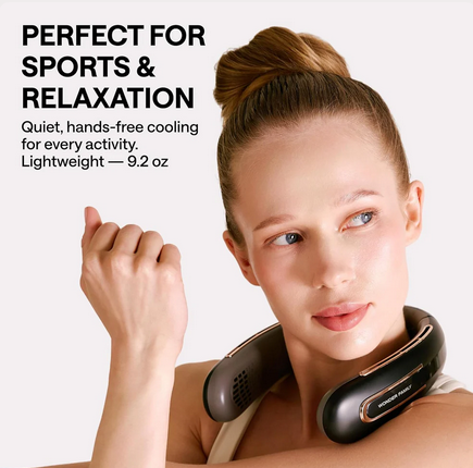 Rechargeable 4000 mAH Portable Fan Necklace - Gallery 18