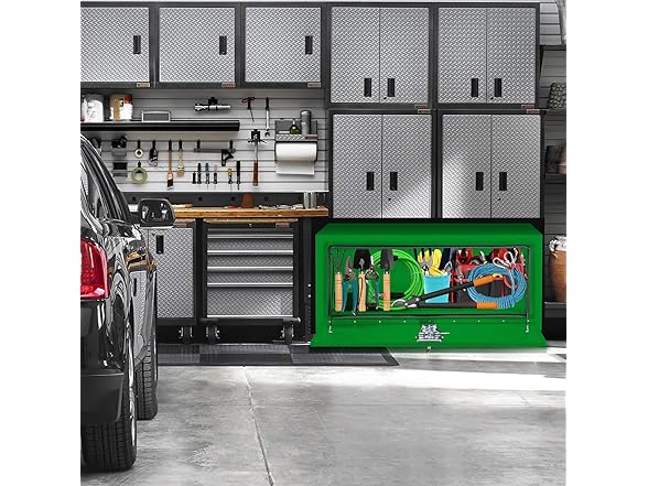 MOVECOM Steel Heavy Duty Truck Bed Tool Box  Green