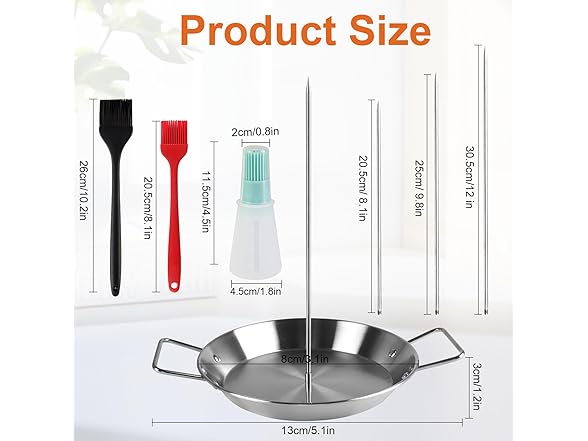 TAOTOP Al Pastor Skewer for Grill