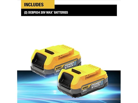 Dewalt DCBP034 20V MAX POWERSTACK Battery 2pk