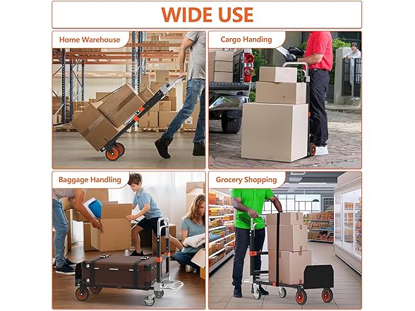 Doerpuz 3 in 1 Hand Truck (Orange) - Gallery 5