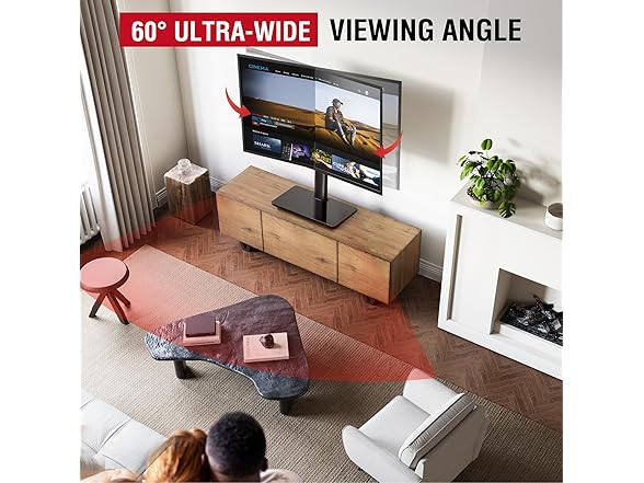 AOKCOS Swivel Universal TV Stand | 32-75"