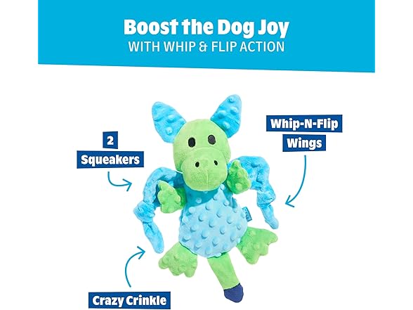 Barkbox Humbert the Dragon Plush Dog Toy