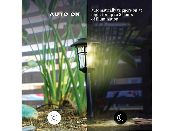 Landia Home ELJ7606G 4PK Solar Pathway Light